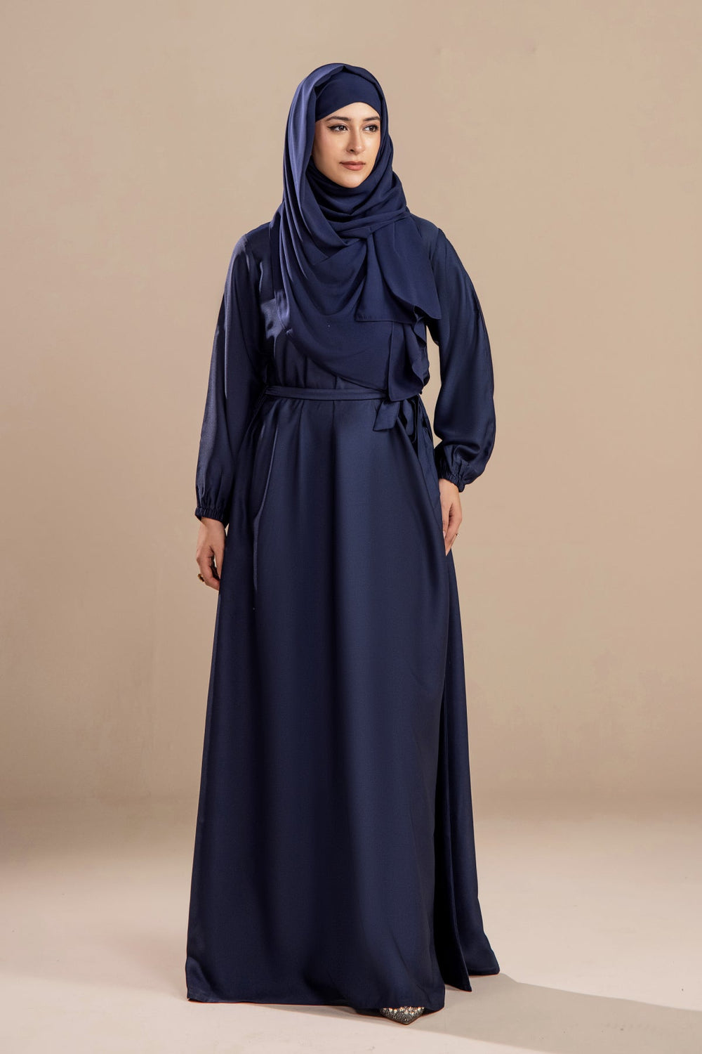 Navy Blue - Casual Abaya - Malbus