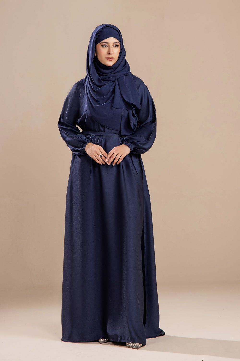 Navy Blue - Casual Abaya - Malbus