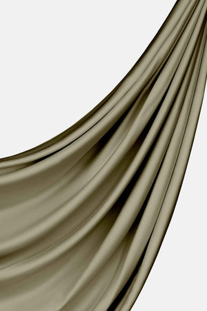 Olive Silk Hijab - Malbus