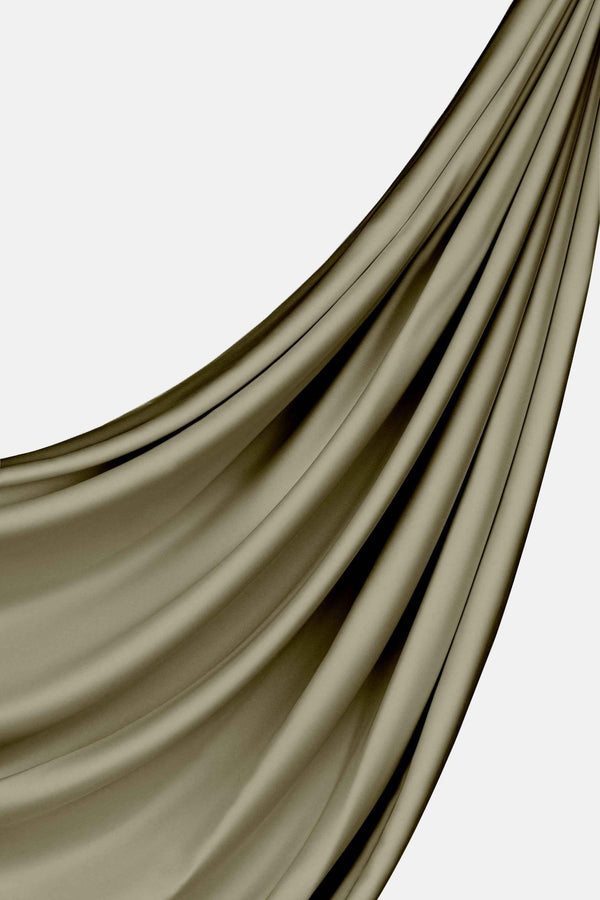 Olive Silk Hijab - Malbus