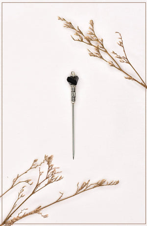 Pear Black Hijab Pin - Malbus