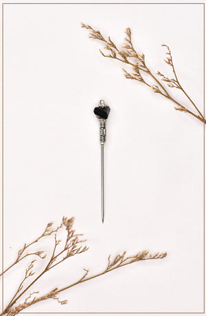 Pear Black Hijab Pin