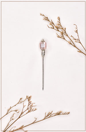 Pink Crystal Hijab Pin