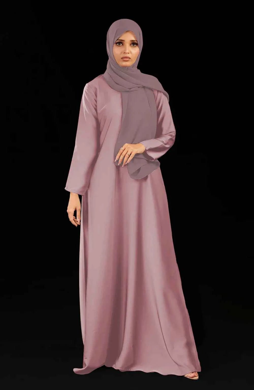 Plain Front Closed Abaya - Malbus