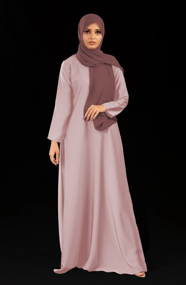 Abaya fermée devant uni