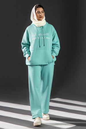 Teal Green Hoodie - Malbus