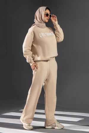 Warm Beige Sweatshirt - Malbus
