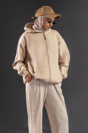 Warm Beige Zipper - Malbus
