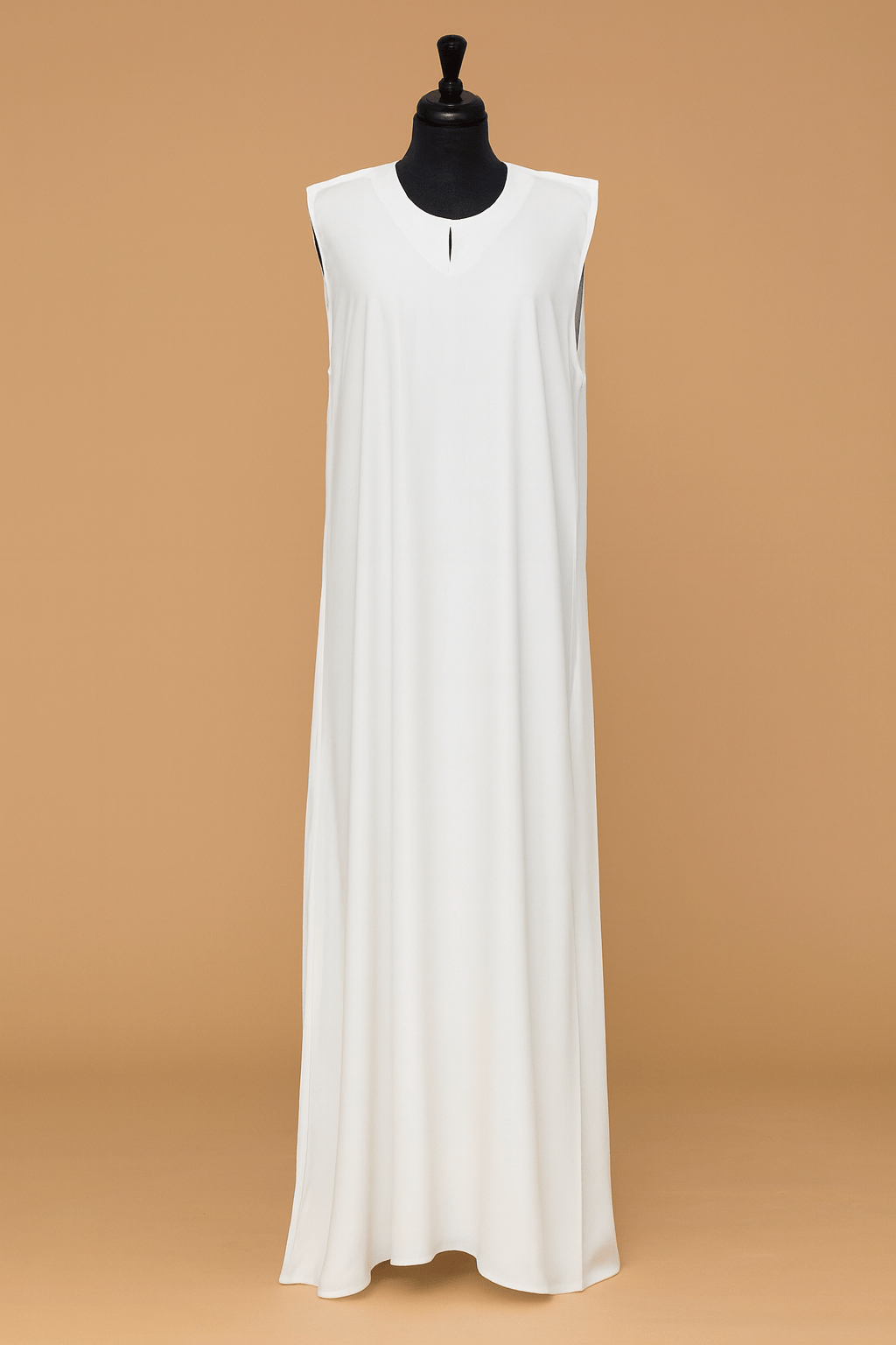 White Slip Dress Elegant & Minimal Premium Nida Fabric | Malbus M White Slip Dress Elegant & Minimal Premium Nida Fabric | Malbus M