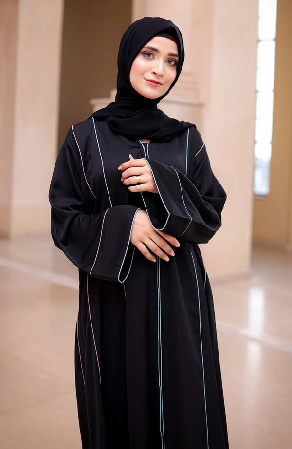 Casual Black Abaya - Malbus