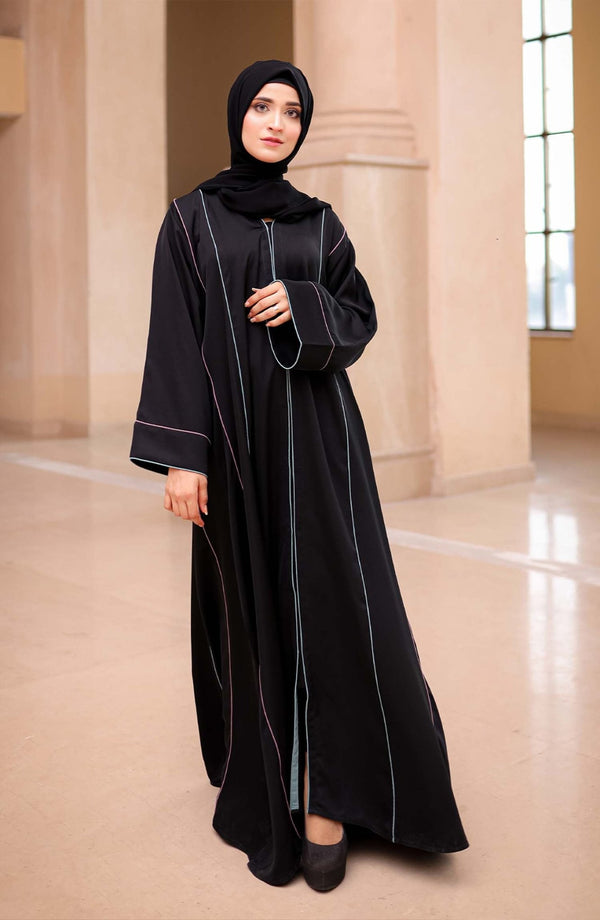 Casual Black Abaya - Malbus