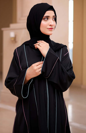 Casual Black Abaya - Malbus