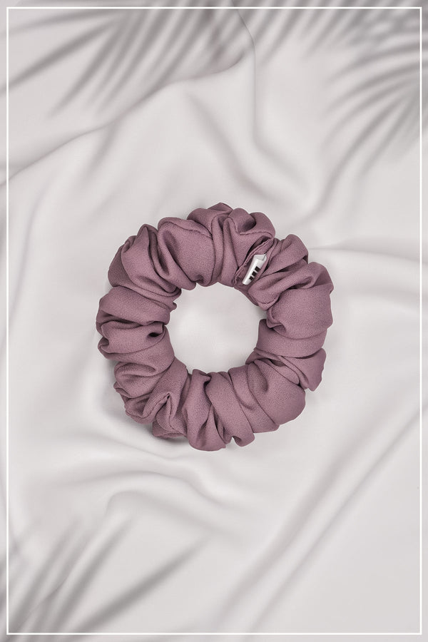 Mauve Textured Scrunchie - Malbus